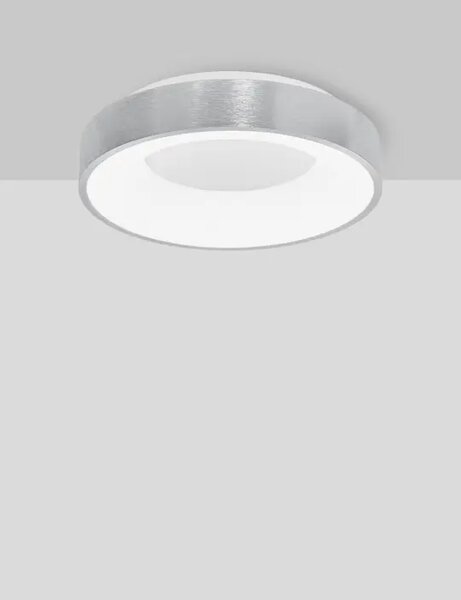 RANDO TANKA STROPNA SVETILKA LED 30W/3000K/1845lm/DIMM/IP20/BRUŠENA SREBRNA NL9353834