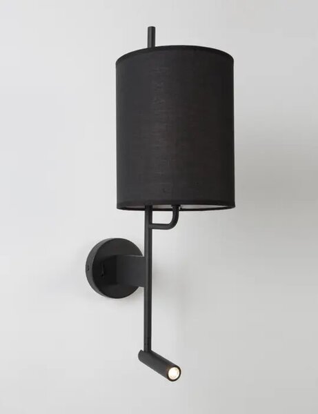 STENSKA SVETILKA YAMA LED & E27 15W/3000K/210lm/IP20/ČRNA NL9180512
