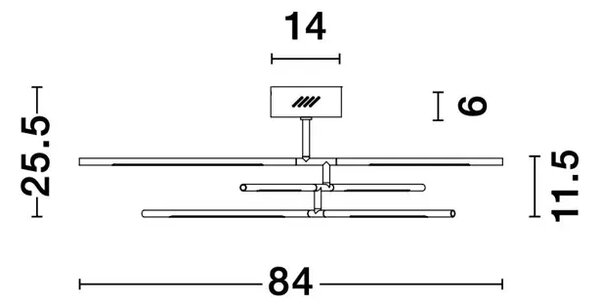 RACCIO LED STROPNA SVETILKA 32W/3000K/2304lm/DIMM/IP20/ ČRNA NL9180761
