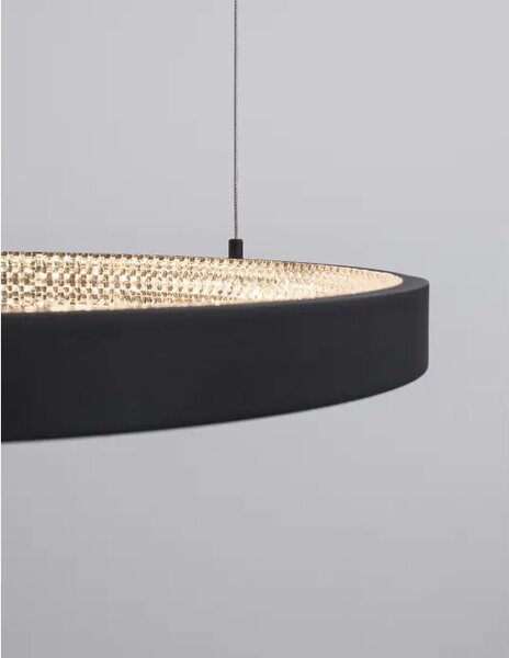 VISEČA LED SVETILKA PRESTON 35W/3000K/2264lm/DIMM/IP20/ČRNA NL9865160