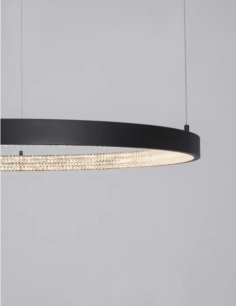 VISEČA LED SVETILKA PRESTON 50W/3000K/2727lm/DIMM/IP20/ČRNA NL9865180
