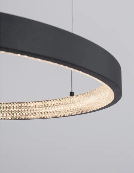 VISEČA LED SVETILKA PRESTON 35W/3000K/2264lm/DIMM/IP20/ČRNA NL9865160