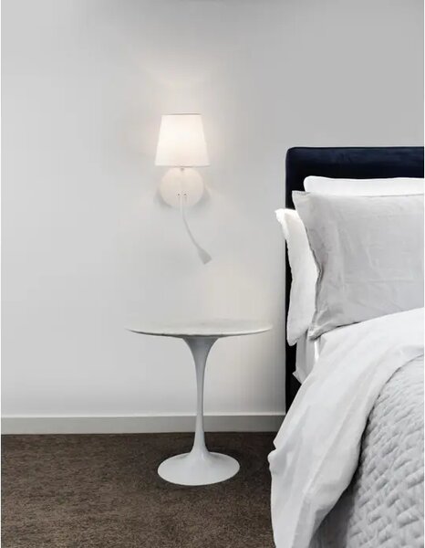 STENSKA SVETILKA NIA LED & E27 3W/3000K/180lm/IP20/BELA NL9182371
