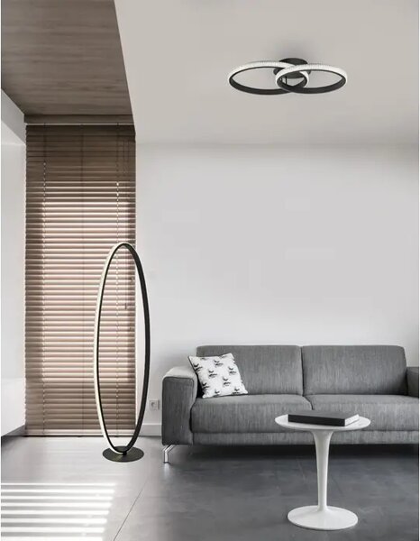 STROPNA SVETILKA NAGER LED 28W/3000K/1681lm/IP20/ ČRNA NL9481094