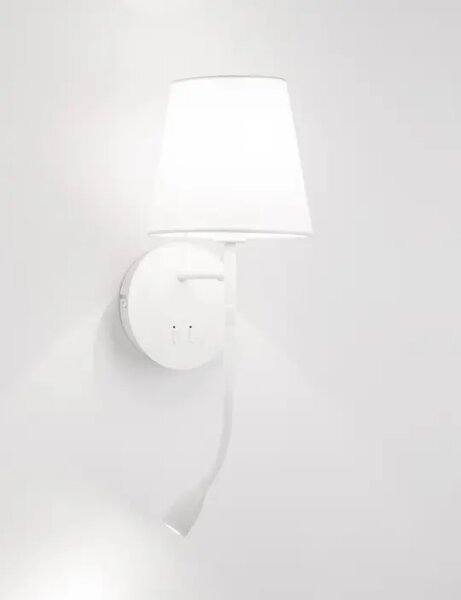 STENSKA SVETILKA NIA LED & E27 3W/3000K/180lm/IP20/BELA NL9182371