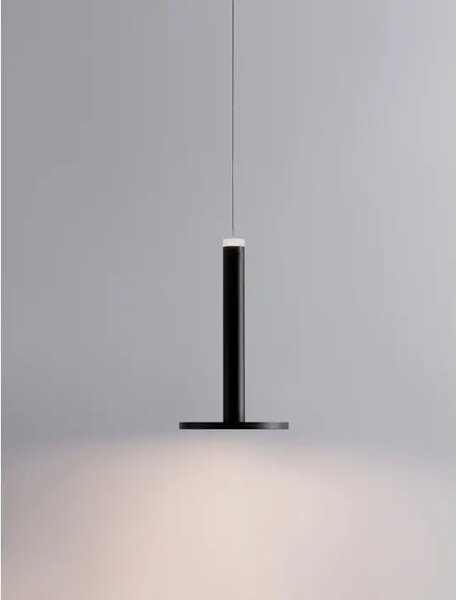 Viseča LED svetilka PALENCIA 10W/3000K/517lm/IP20/MAT ČRNA NL9695226