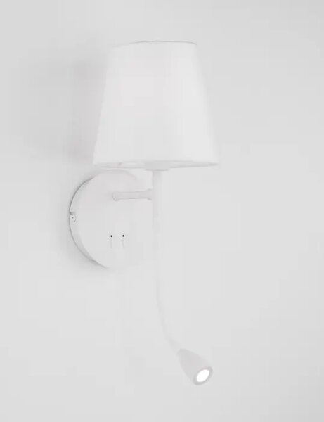 STENSKA SVETILKA NIA LED & E27 3W/3000K/180lm/IP20/BELA NL9182371