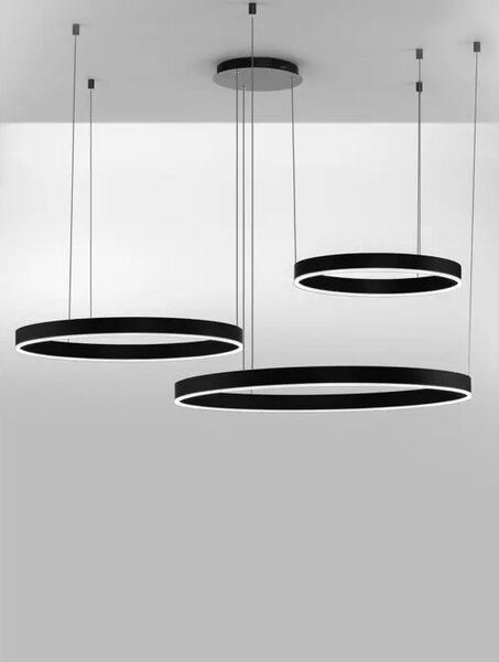 Viseča LED svetilka MOTIV 140W/3000K/7840lm/DIMM/IP20/ČRNA NL9530170