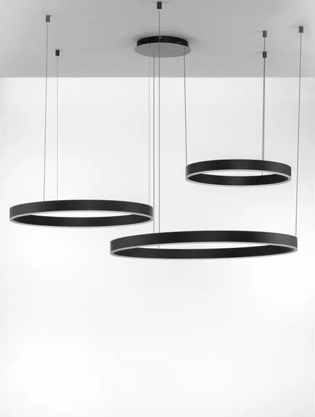 Viseča LED svetilka MOTIV 140W/3000K/7840lm/DIMM/IP20/ČRNA NL9530170