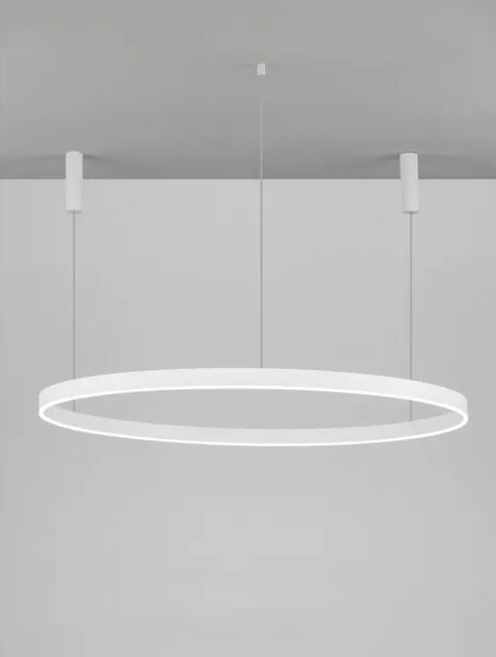Viseča LED svetilka MOTIV 80W/3000K/6000lm/DIMM/IP20/BELA NL9530203