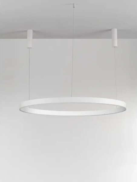 Viseča LED svetilka MOTIV 72W/3000K/5250lm/DIMM/IP20/BELA NL9530200