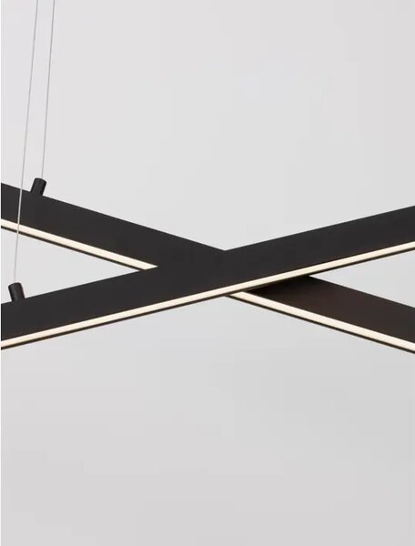 VISEČA LED SVETILKA X-LINE 40W/3000K/1428lm/DIMM/IP20/ ČRNA NL9060920