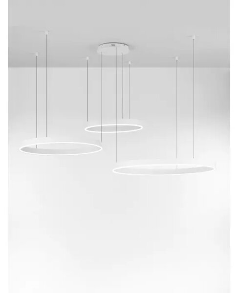 Viseča LED svetilka MOTIV 140W/3000K/7840lm/DIMM/IP20/BELA NL9530180
