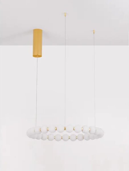 Viseča LED svetilka PERLA 56W/3000K/4732lm/DIMM/IP20/ZLATA NL9695230