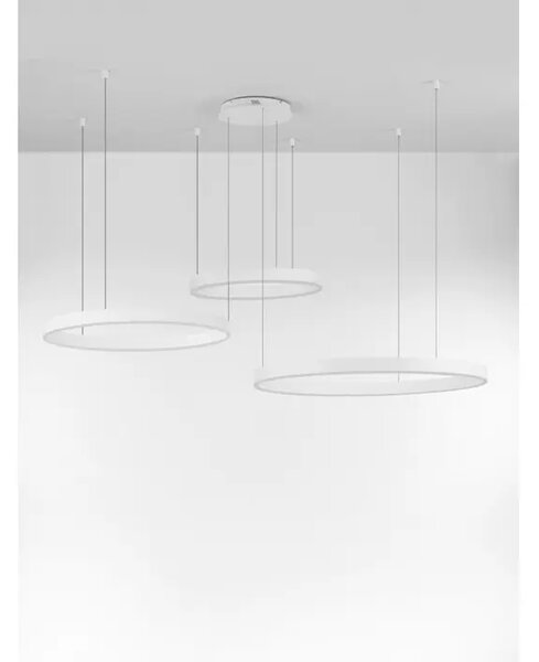 Viseča LED svetilka MOTIV 140W/3000K/7840lm/DIMM/IP20/BELA NL9530180