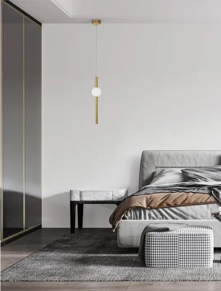 NEVTRONSKA VISEČA LED SVETILKA 11W/3000K/734lm/IP/ZLATA NL9054451
