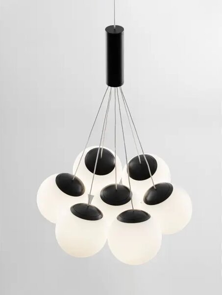 VISEČA LED SVETILKA NUVOLE 49W/3000K/2240lm//IP20/ČRNA NL9061433
