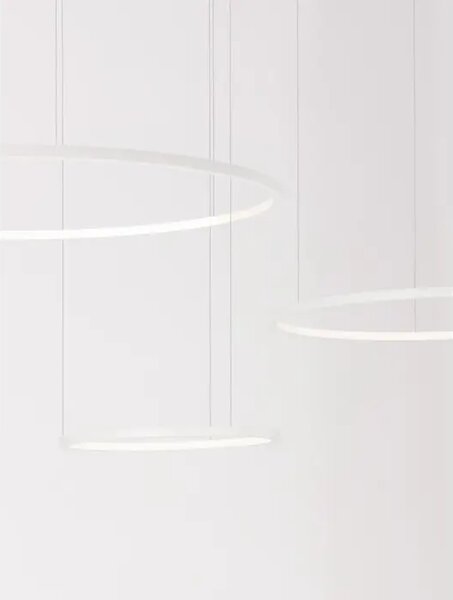 VIJOLIČNA VISEČA LED SVETILKA 80W/3000K/5600lm/DIMM/IP20/BELA NL9210313