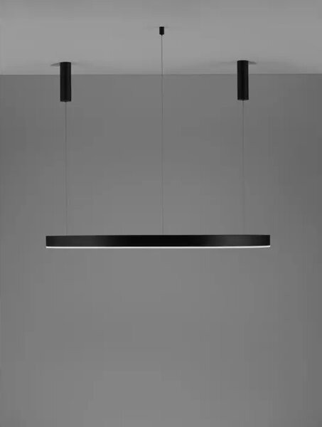 Viseča LED svetilka MOTIV 72W/3000K/5250lm/DIMM/IP20/ČRNA NL9530201