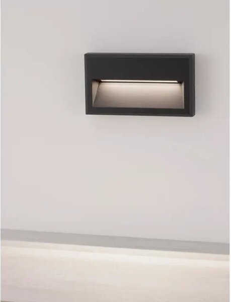 ZUNANJA STENSKA SVETILKA RIO LED 6W/3000K/122,3lm/IP65/ANTRACITNA NL9492670
