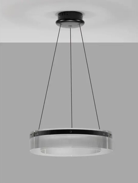 LED VISEČA SVETILKA PAULINE 37W/3000K/2646lm/DIMM/IP20/ČRNA NL9695261