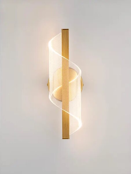 VALENTINOVA STENSKA SVETILKA LED/3000K/9W/505Lm/ ZLATA MEDENINA NL9030634