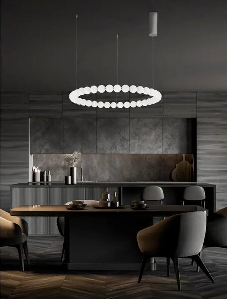 Viseča LED svetilka PERLA 72W/3000K/6492lm/DIMM/IP20/krom NL9186917