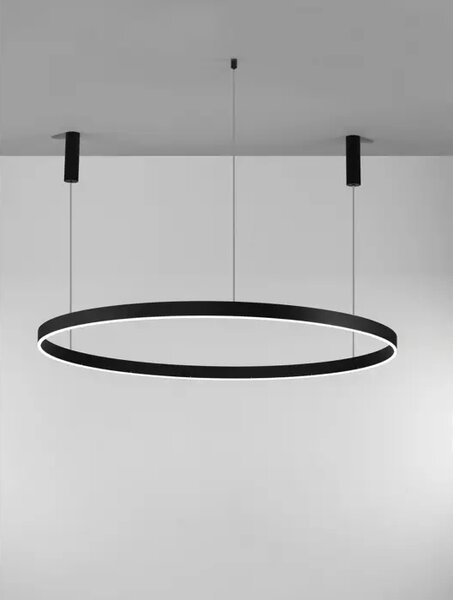 Viseča LED svetilka MOTIV 80W/3000K/6000lm/DIMM/IP20/ČRNA NL9530204