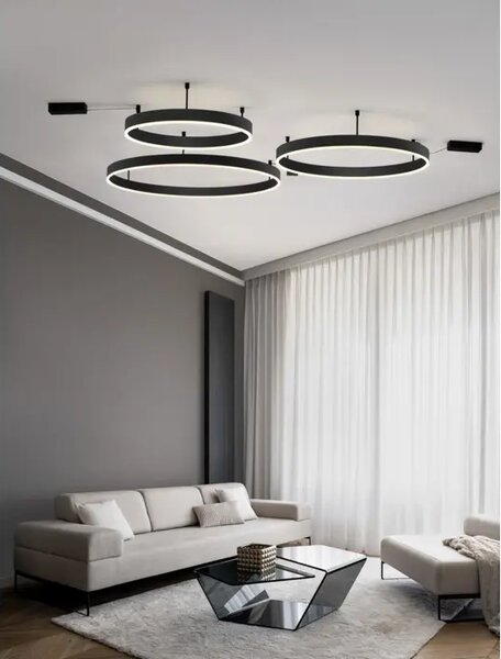 STROPNA SVETILKA Z LED MOTIVOM 60W/3000K/4552lm/DIMM/IP20/ČRNA NL9063607