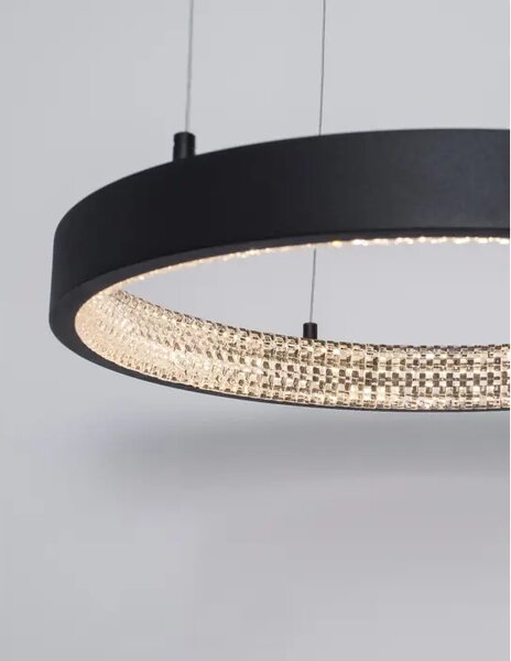 VISEČA LED SVETILKA PRESTON 30W/3000K/1828lm/DIMM/IP20/ČRNA NL9865140