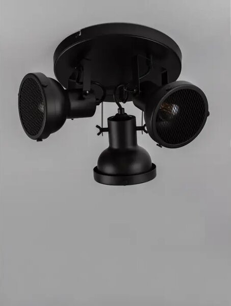 STROPNA SVETILKA RUVI GU10 /IP20/MAT ČRNA 3X NL9624105