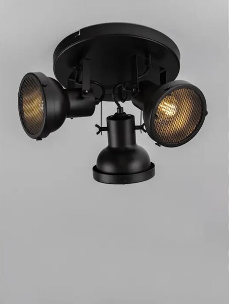 STROPNA SVETILKA RUVI GU10 /IP20/MAT ČRNA 3X NL9624105