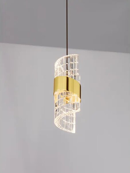 Viseča LED svetilka SENECA/3000K/9W/739Lm/ZLATA NL9186937