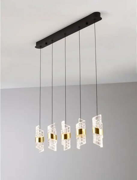 Viseča LED svetilka SENECA/3000K/41W/3355Lm/ ZLATA NL9186940