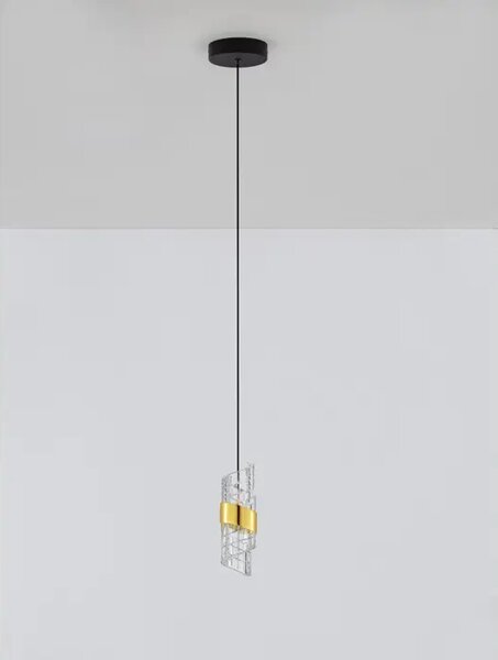 Viseča LED svetilka SENECA/3000K/9W/739Lm/ZLATA NL9186937
