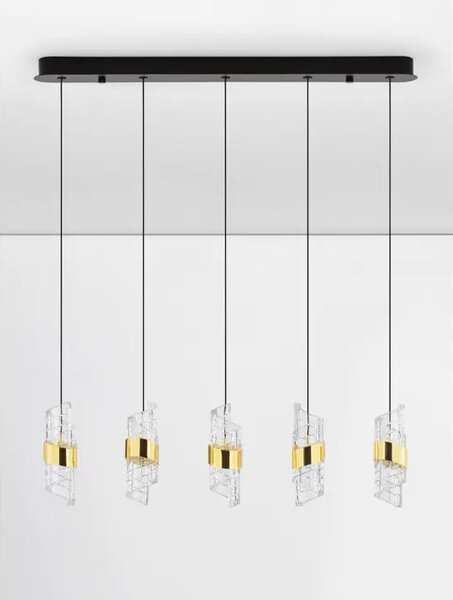 Viseča LED svetilka SENECA/3000K/41W/3355Lm/ ZLATA NL9186940