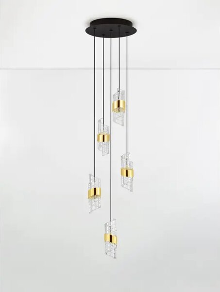Viseča LED svetilka SENECA/3000K/41W/3355Lm/ČRNA NL9186939