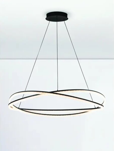 VISEČA LED SVETILKA OFELIA/3000K/68W/5637Lm/ČRNA NL9186935