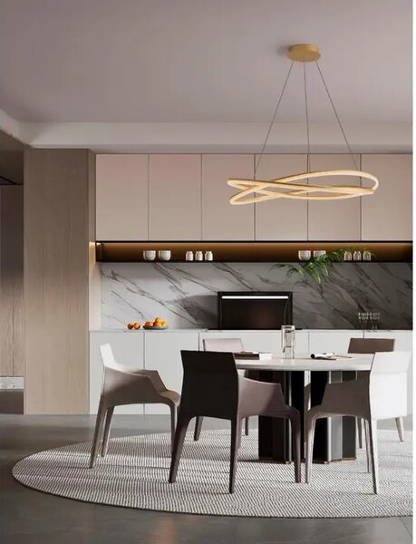 VISEČA LED SVETILKA OFELIA/3000K/68W/5637Lm/ ZLATA MEDENINA NL9186936