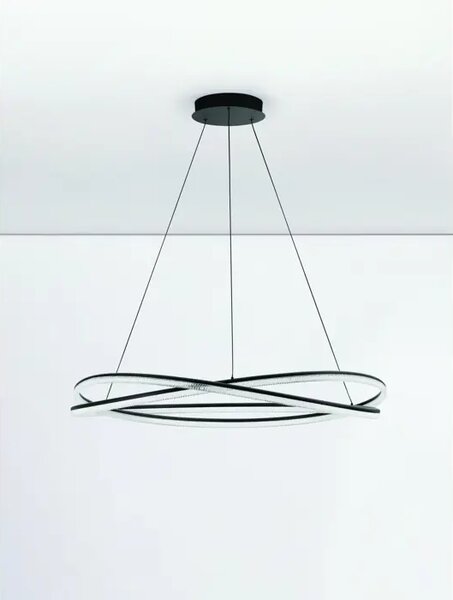 VISEČA LED SVETILKA OFELIA/3000K/68W/5637Lm/ČRNA NL9186935