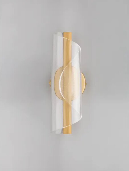 VALENTINOVA STENSKA SVETILKA LED/3000K/9W/505Lm/MEDENINOVANA ZLATA NL9030635
