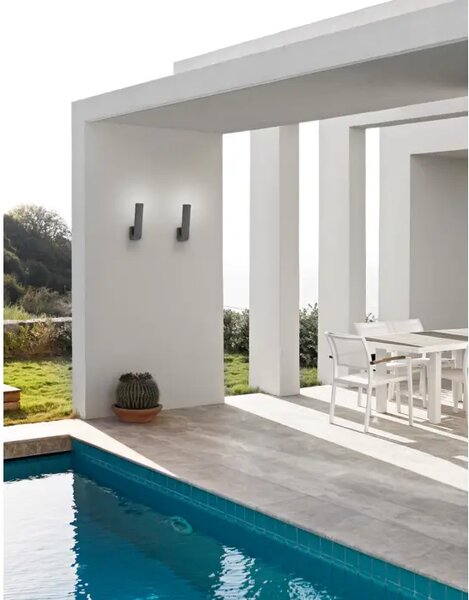 ZUNANJA STENSKA SVETILKA VITORIA LED 5W/3000K/522lm/IP54/SIVA NL8401030