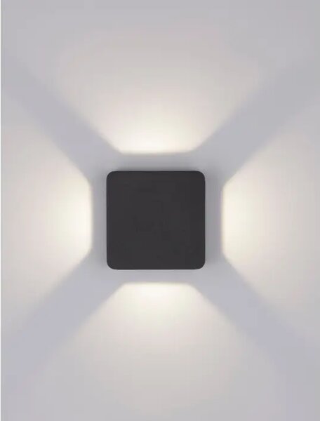SERIKA ZUNANJA STENSKA SVETILKA LED 8W/3000K/188lm/IP65/ANTRACIT NL9492580