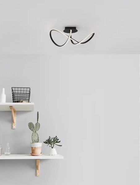 STROPNA SVETILKA AMARA LED 23W/3000K/1400lm/IP20/ ČRNA NL9248106