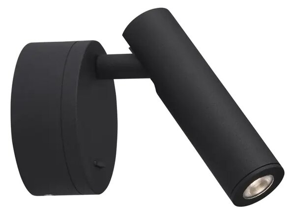 STENSKA SVETILKA LED 3W/3000K/190lm/IP20/ ČRNA NL9030202