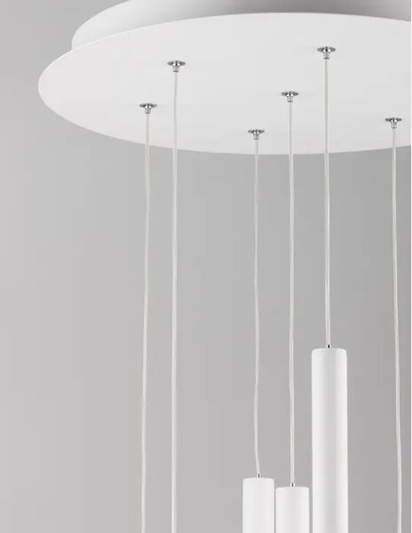 ULTRA TANKA VISEČA LED SVETILKA 7x3 W/3000K/1260lm/IP20/BELA NL9184023