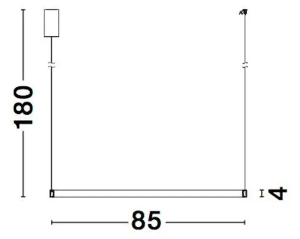 VISEČA LED SVETILKA VEGAS 30W/3000K/1650lm/IP20/ANTIČNA MEDENINA NL86016806