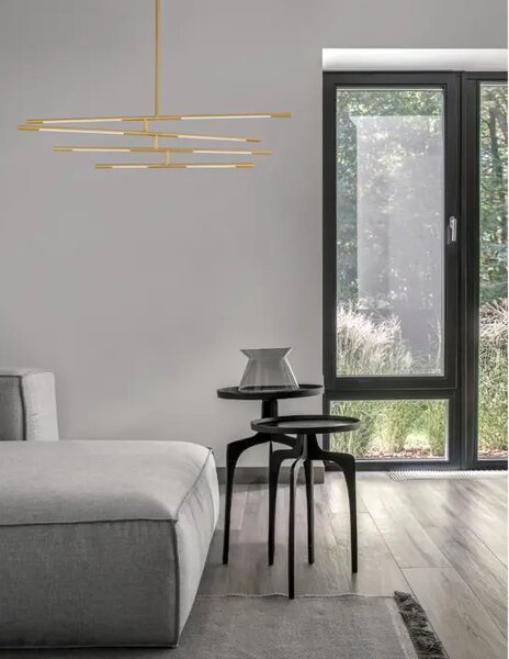 RACCIO LED VISEČA SVETILKA 48W/3000K/3633lm/DIMM/IP20/MEDENINA ZLATA NL9180781