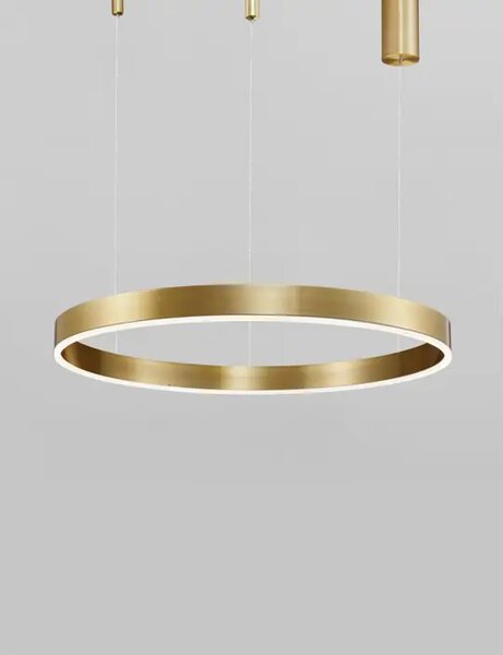Viseča LED svetilka z motivom 50W/3000K/3684lm/DIMM/IP20/ ZLATA MEDENINA NL9190648