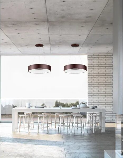 VISEČA LED SVETILKA RANDO 42W/3000K/3010lm/IP20/RJAVA NL6167209